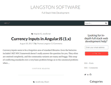 Tablet Screenshot of langstonsoftware.com